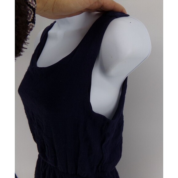 Wrangler Flowy Boho Womans M Western Lined Dress Ruffle Blue - Picture 2 of 6